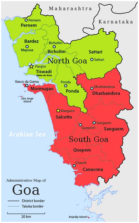 goa district map